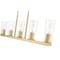 Z-Lite Titus 5 Light Linear Chandelier, 5in. W x 12in. H, Modern Gold 826-5L-MGLD - alternate 2